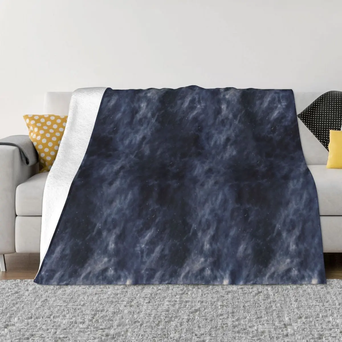 

Blue Clouds, Blue Moon Throw Blanket Decorative Sofa Blanket Stuffed Blankets Plaid on the sofa