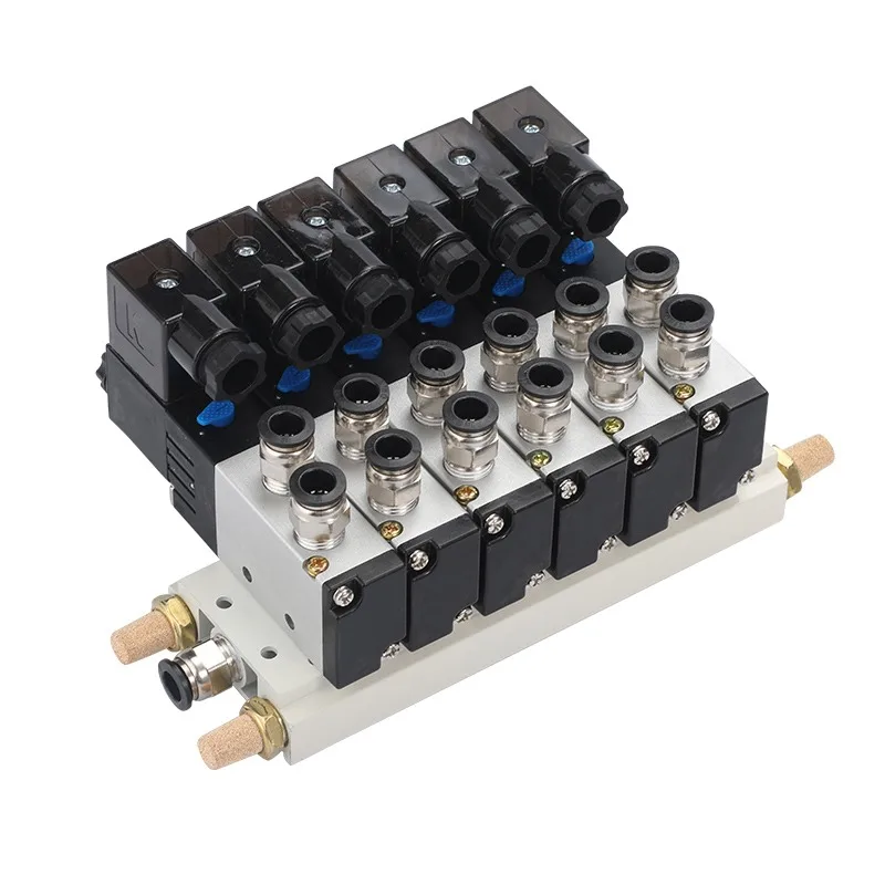 4V110-06 4V210-08 4V310-10 Set Valves 4V410-15 Exhaust Manifold 1F/2F/3F/4F/5F/7F/8F/10F/12F/15F/16F Solenoid Valve Station Base