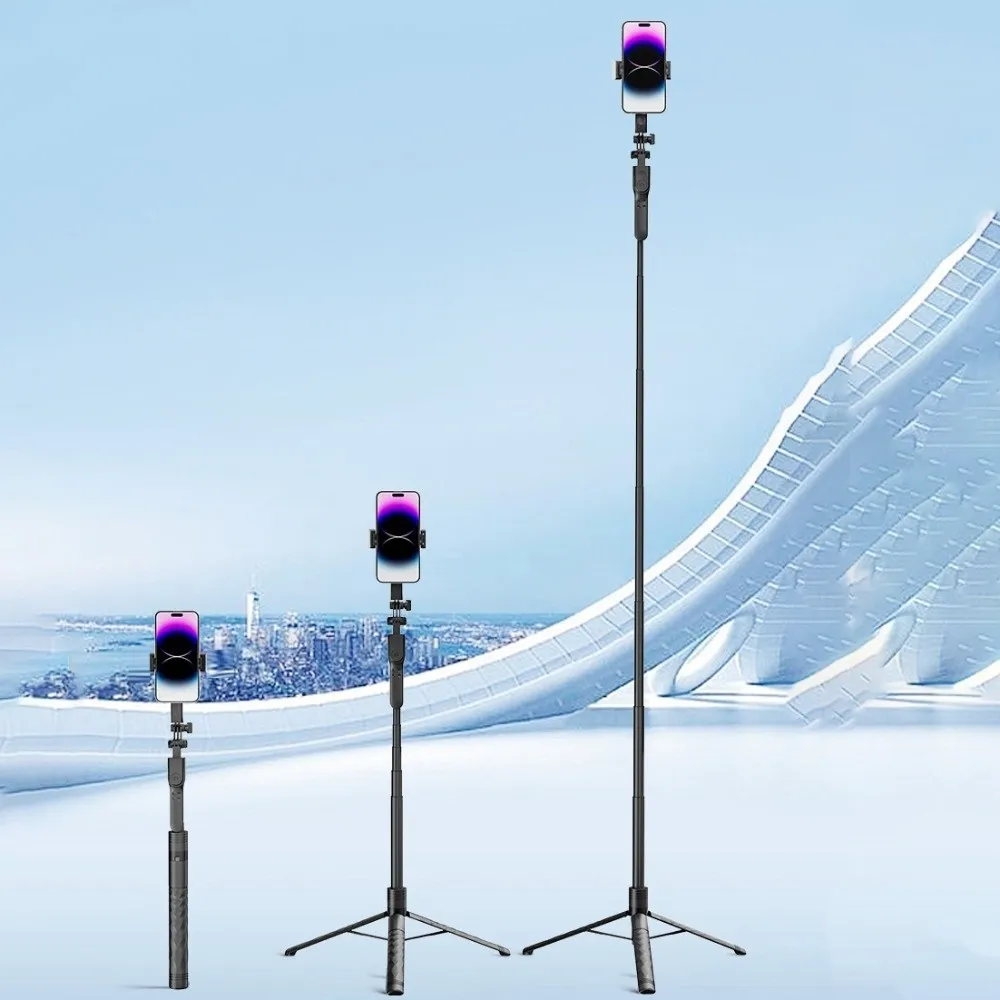 

1.75m Telescopic Selfie Stick Portable Handheld Extension Pole Bluetooth Selfie Stick Lightweight Extendable Selfie Stick Tripod