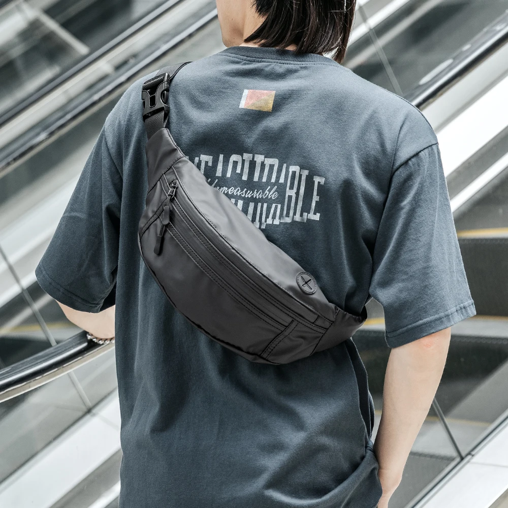 

Crossbody Bag Oversized Fanny Pack Waterproof Oxford Chest Bag Cycling Large Gym Waist Bag Belt Bag for Men Women