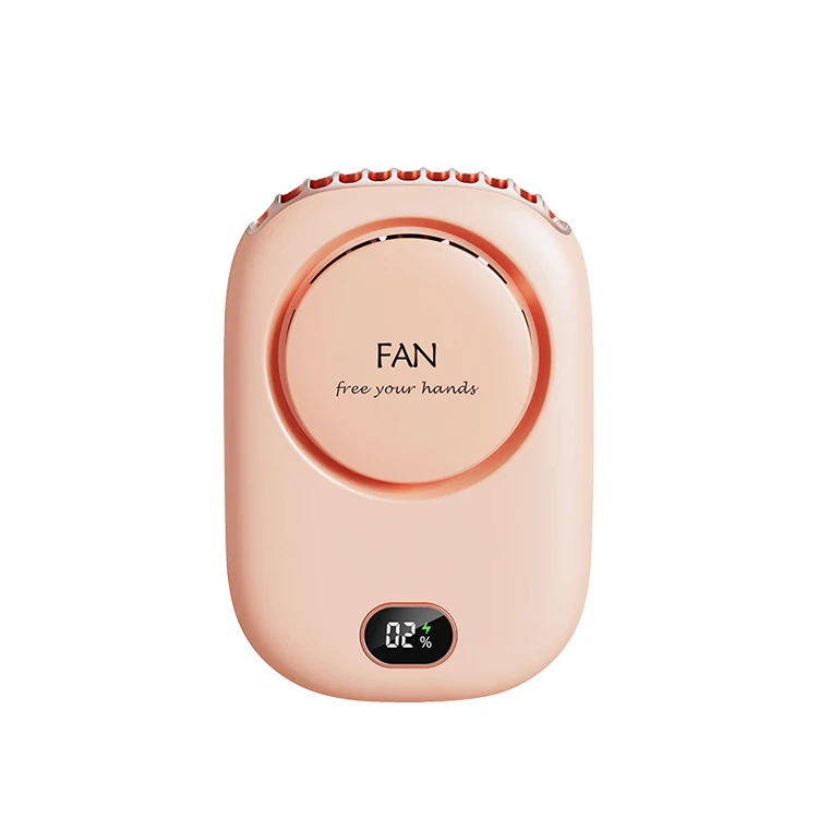 Draagbare hangende nekventilator Mini-koelventilatoren voor de taille Bladeless USB oplaadbare sportkoelventilator 1800 mAh voor buitensporten Reizen