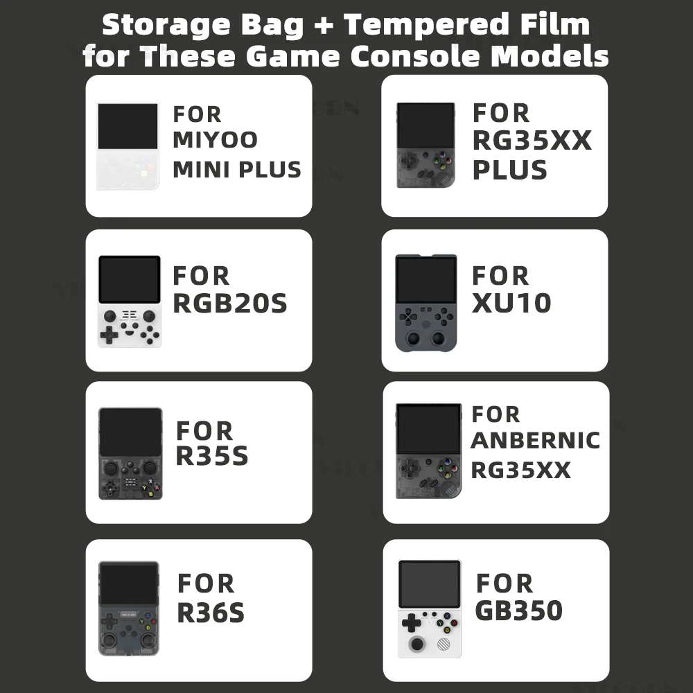 Game Accessories for R36S Case Retro Video Game Bags EVA Cover Case for RG35XX R35S Miyoo Mini Plus Founded Protective Bag