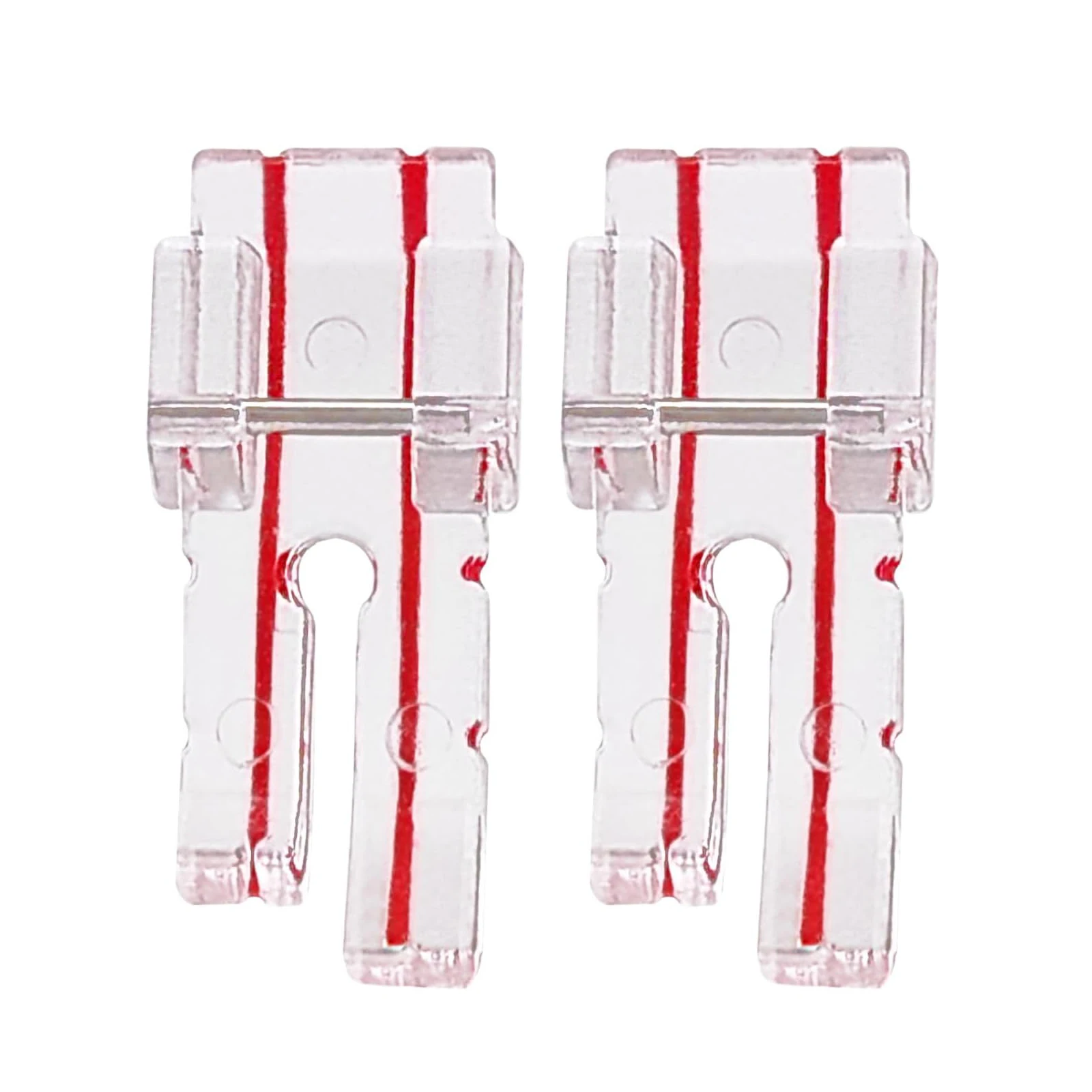 2Pcs Border Guide Presser Foot 1/4  Quilting Parallel Guide Stitch Presser Foot for Household Low Shank Sewing Machine Accessory