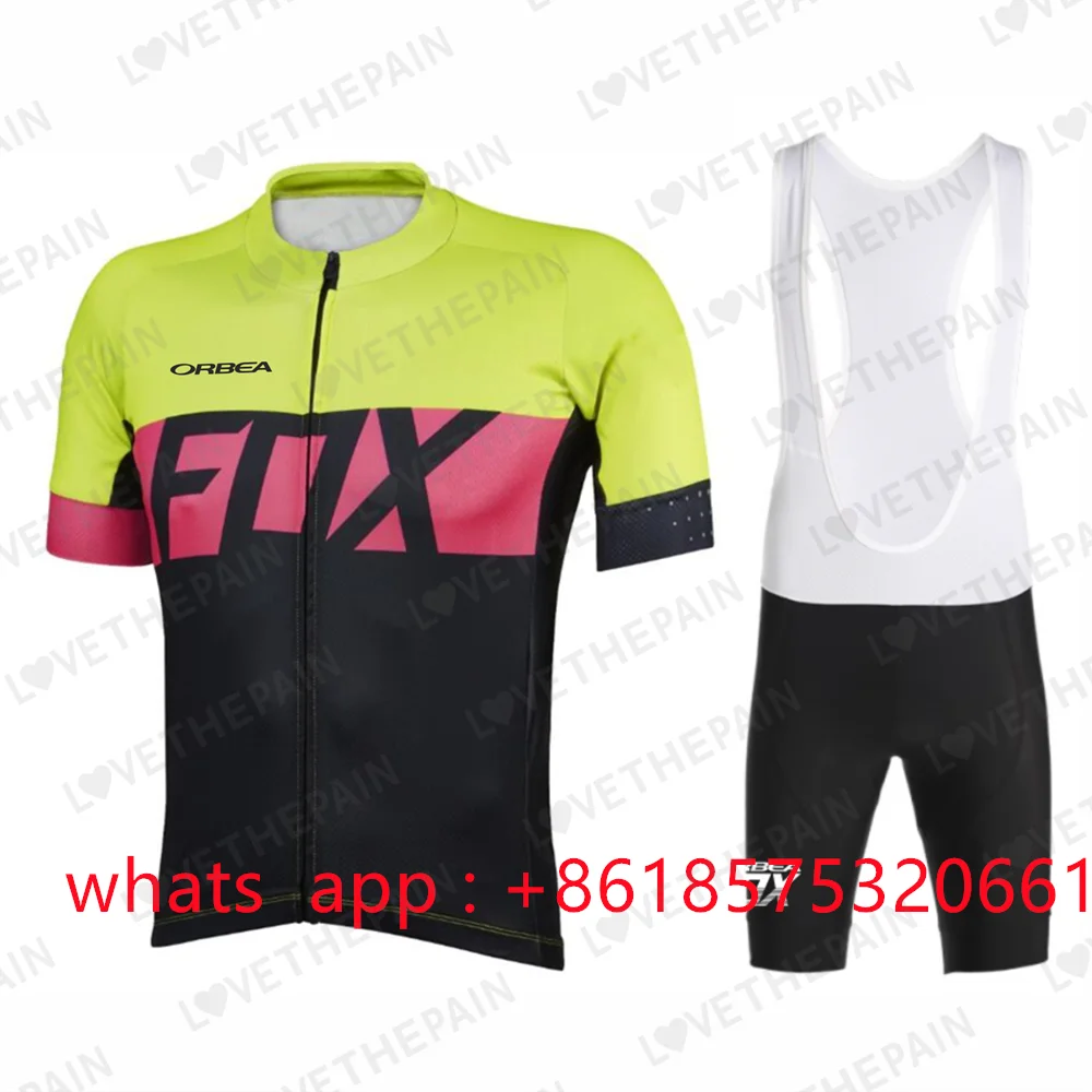 

ORBEAFOX New Men Short Sleeve Cycling Jersey Set Summer Outdoor Breathable MTB Bike Cycling Clothing Ropa Ciclismo Uniform Kit