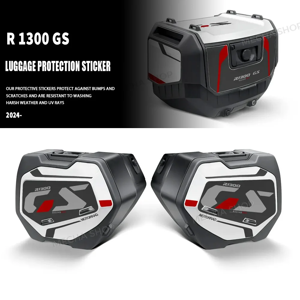 

Новый комплект защитных наклеек для кофров R1300GS, декали для R 1300 GS Trophy Triple Black Option 719 Light White 2024 2025