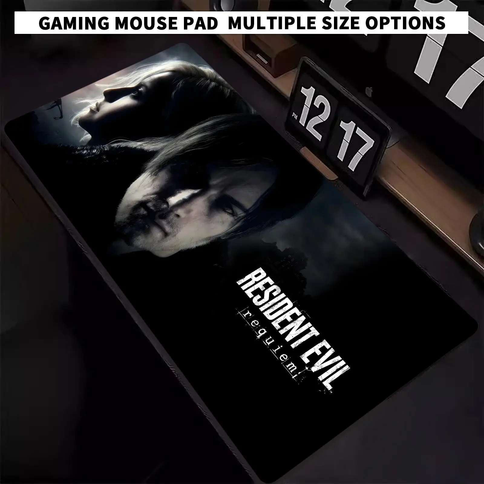 Resident Evil Mauspad, große Gaming-Mauspads, XXL-Tastatur-Gamer-Mauspad, Laptop-Schreibtischunterlage, Mausmatten