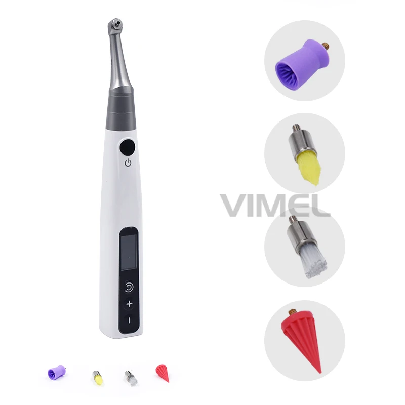 Cordless Dental Prophy Motor with 4 Type Prophy Brushes 4:1 Contra Angle Dental Electric Polishing Machine view 4