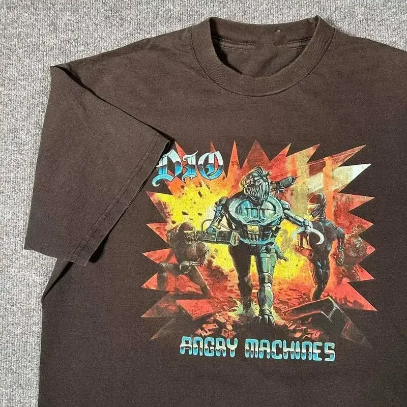 vintage dio band Black Cotton All Size S 5XL T shirt M286