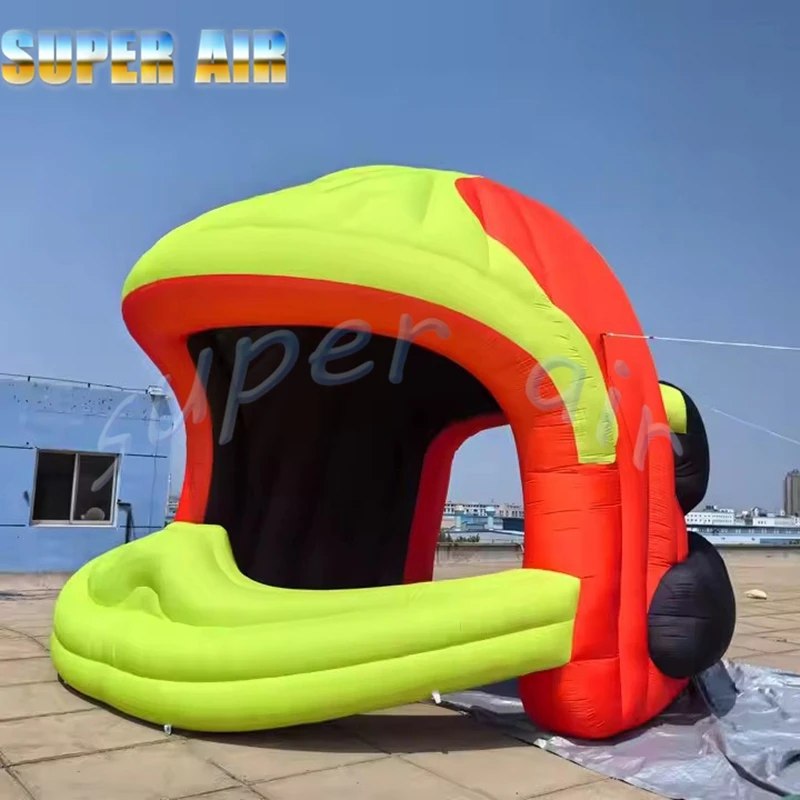 نموذج خوذة قابل للنفخ بالهواء الفائق قوس قابل للنفخ مع مروحة للعرض التجاري