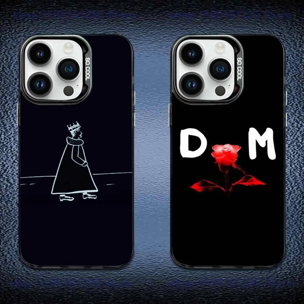 

Band D-Depeche Mode Phone Case For iPhone 17,16,Pro,Max,e,15,14,Plus,13,12,Mini,11, Matte Colored Silver Luxury Cover