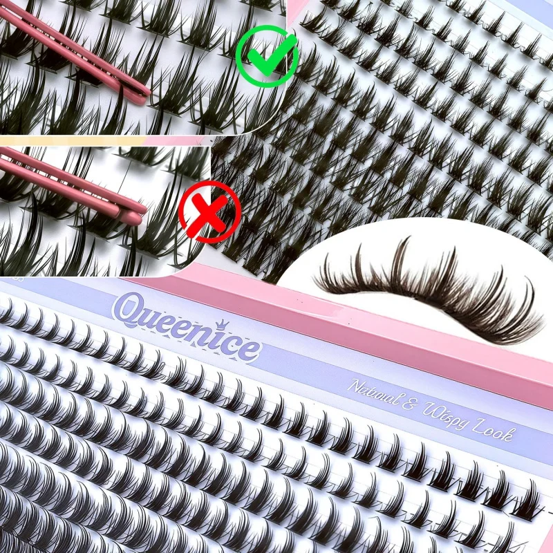 Pestañas Manga Anime Suaves, Extensiones en Grupo de 8-16mm, Individuales Curva D, Reutilizables, Amigables para Principiantes 5