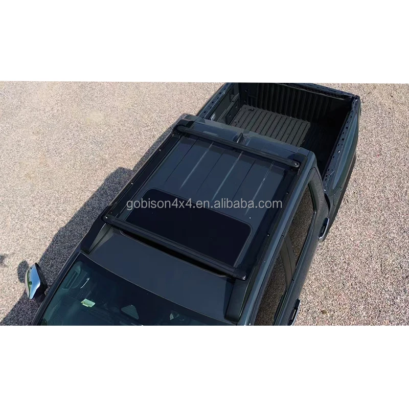 Car Aluminum Alloy Roof Top Rack + Cross Bar Luggage Carrier Side Rails Set For Toyota Tacoma 2024 Roof Rack