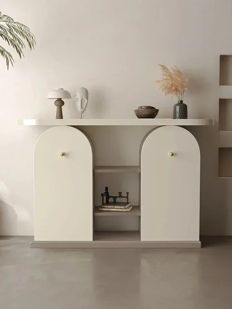 Front Door Entrance Cabinet Storage Console Wine Cabinet Wall Living Room Curio Cabinet
