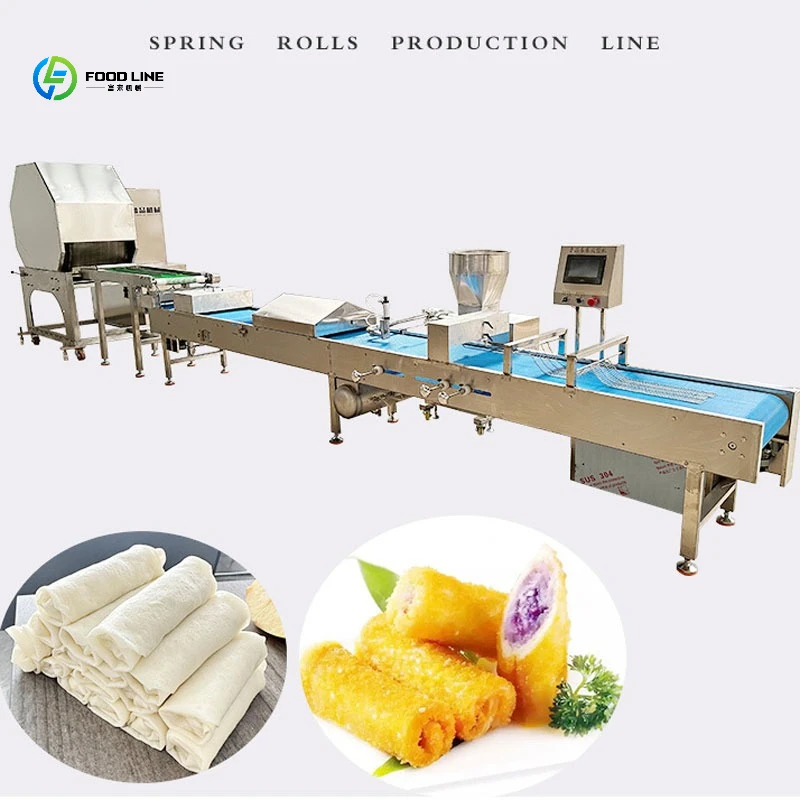 China Factory Automatic Spring Roll Rolls Folding Folder Maker Making Machine Multiple Models Support Customized