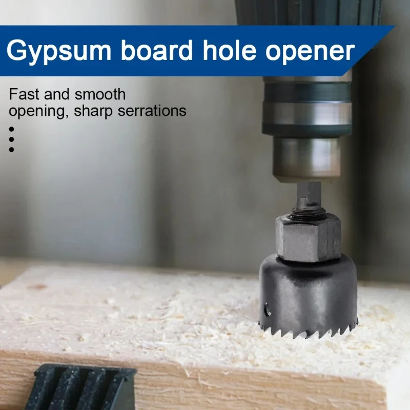 11/16Pcs Woodworking Hole Saw Set Carbon Steel 19-127mm Drill Bits Hole Cutter for Wood Plasterboard Ceiling Drilling Tool