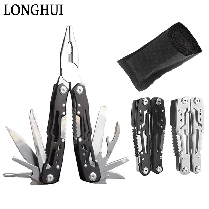 

Multifunction Folding Plier Combination Pliers Stainless Steel Multitool Pliers Mini Portable Pliers Folding Knife Repair Tools