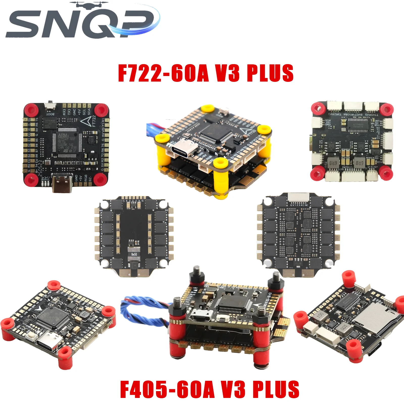 

F405/F7/F722 Тройной контроллер полета + 60A 4-в-1 ESC 30,5 мм Монтажный комплект FPV Racing Drone Kit