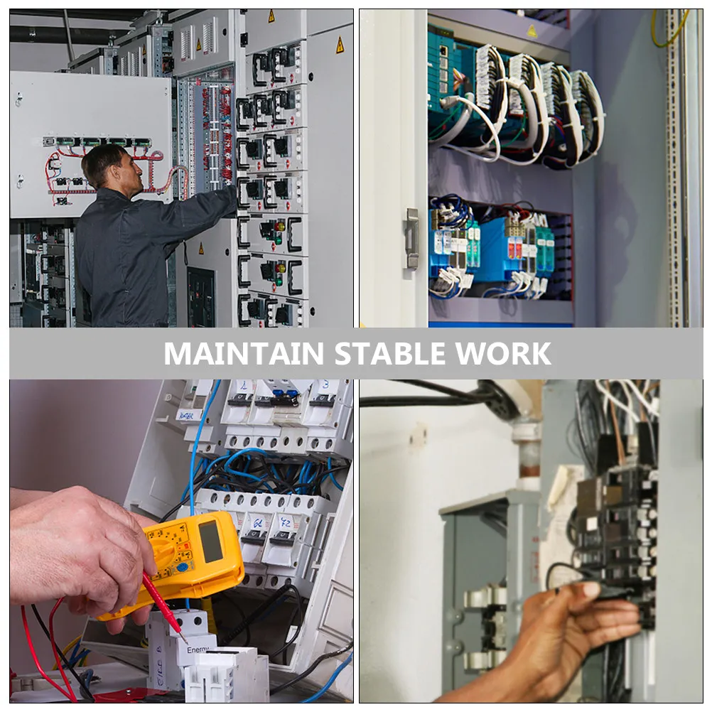 10Pcs Heavy Duty Copper Barrier Terminal Block Insulated Screw Terminal Strip Dual Industrial Control Panels and