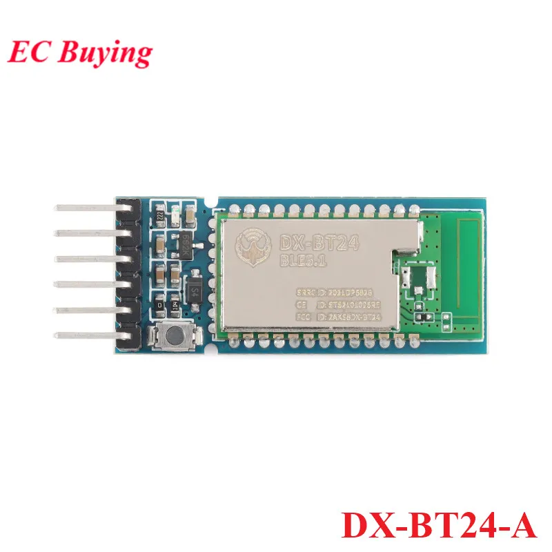 BT24 DX-BT24-A متوافق مع بلوتوث 5.1 5.0 واي فاي وحدة لاسلكية منفذ تسلسلي اتصالات عالية السرعة نقل شفاف