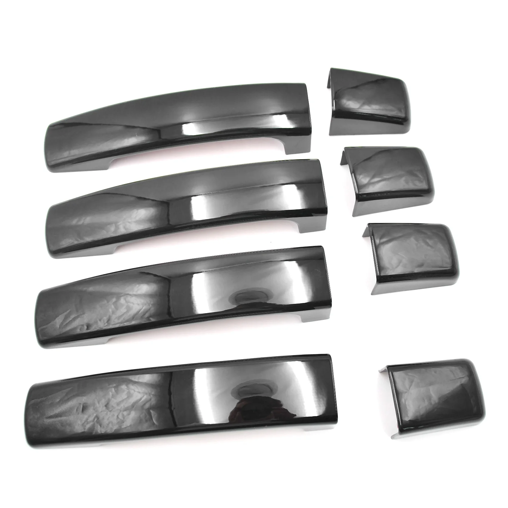 Couvercles de poignée de porte noirs brillants, garniture pour Land Rover Range Rover L322 2002-2012, 1 jeu