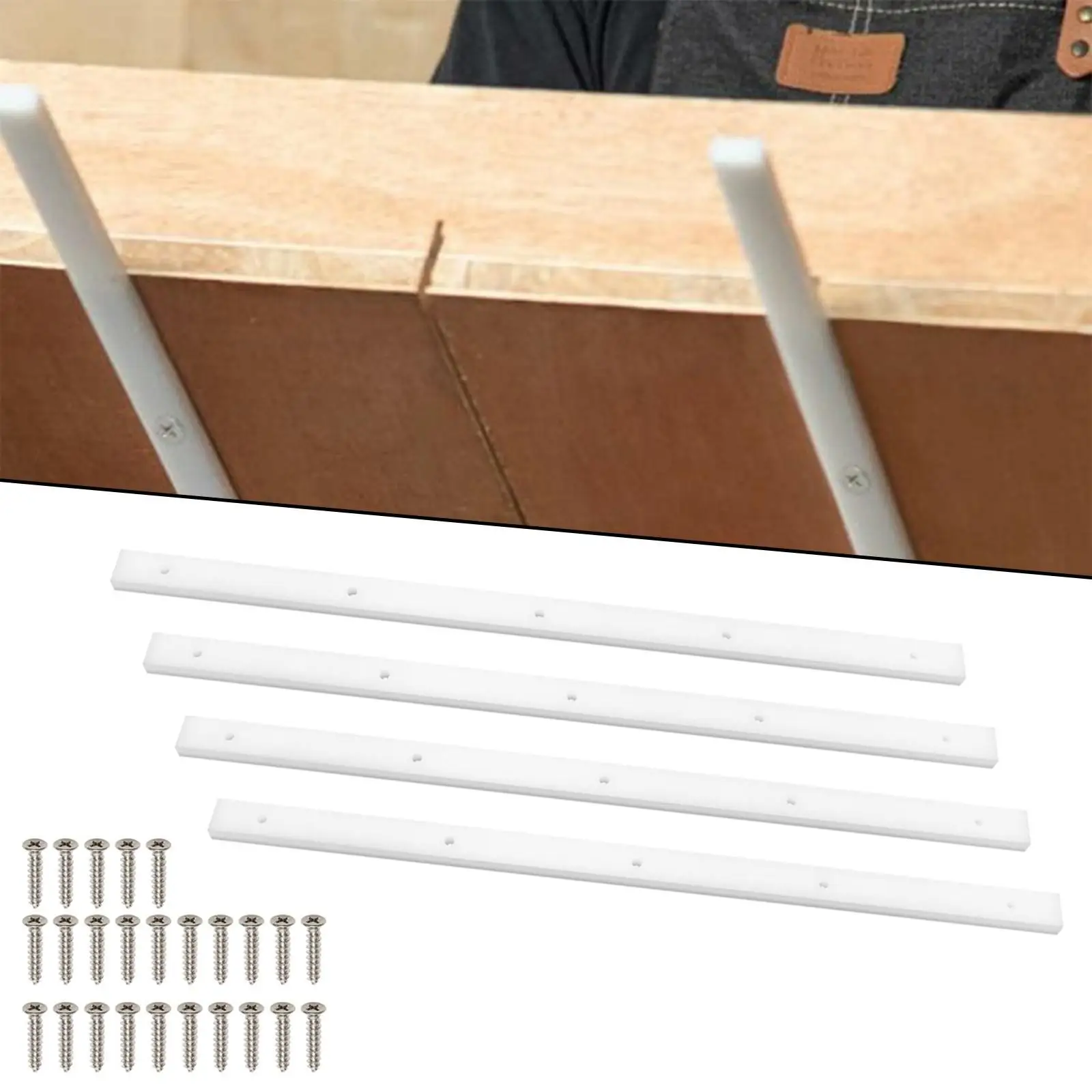

4x Crosscut Sled for Table Saw Miter Bar for 3/4"x3/8" Miter Slot Spare Parts