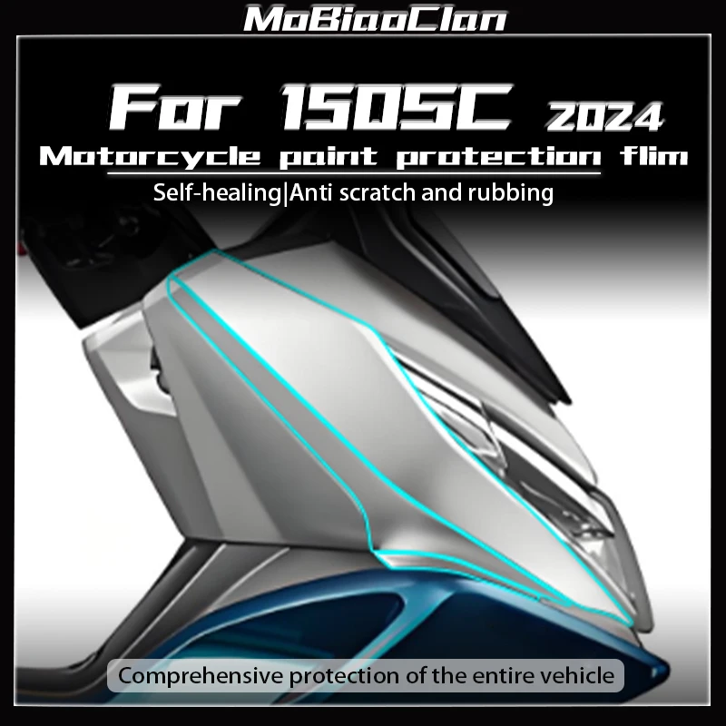 

For CFMOTO 150SC 150 SC 2024 TPU Invisible Car Cover Body Transparent Protective Film Fuel Tank Sticker Modification Accessories