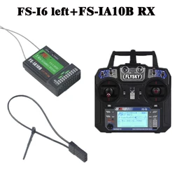Fly sky FS-i6 2.4G 6CH Remote Controller Compatible with iA6B iA6 iA10B Receiver Suitable for RC Drones Fixed Wing Helicopter