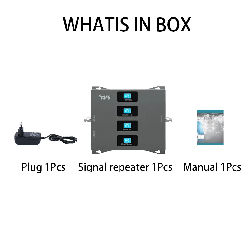 Signal Booster 2G 3G 4G Cellular Signal Amplifier 4G Cellular Amplifier LTE Band20 800 900 1800 2100 2600 Mobile Repeater Set