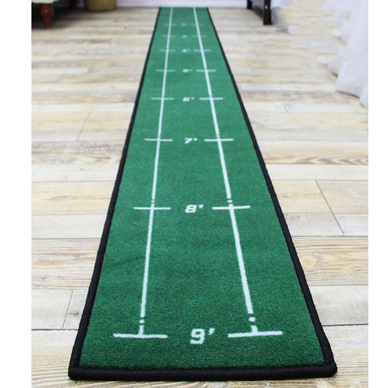 2X Golf Carpet Putting Mat Thick Practice Putting Rug For Indoor Home Office Golf Practice Grass Mat Golf Training