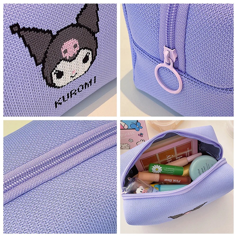Torby kosmetyczne My Melody Kuromi Anime, damskie torby podróżne, torebki, torby o dużej pojemności, piórniki z motywem kreskówkowym, prezent na Boże Narodzenie
