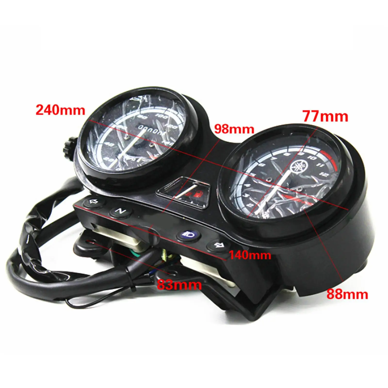 Motorcycle Instrument Gauge Tachometer Replaces Speed Gauge for 125 Easy Installation Repair Part Sturdy Quality