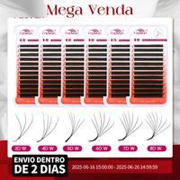 FADVAN W Shaped Lashes 2D 3D 4D 5D 6D 7D 8D Premade Volume Fans Faux Mink Eyelashes Brazilian Volume Natural Soft YY Lashes