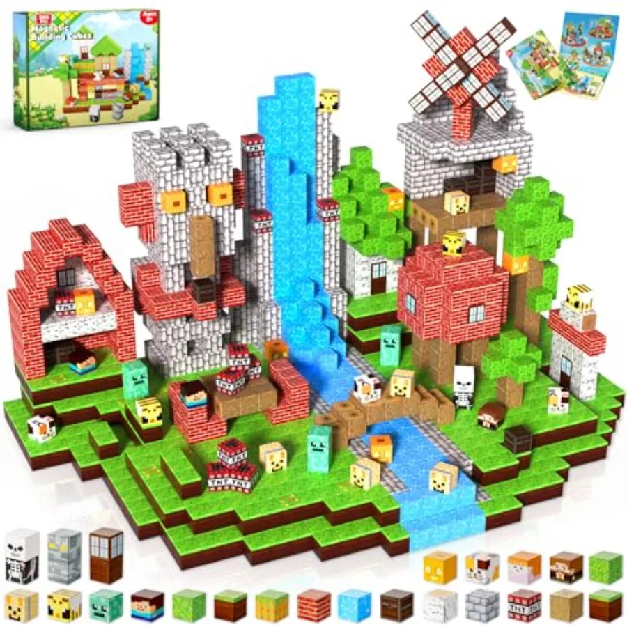 

Magnetic Blocks-200PCS Magnetic Building Blocks, Magnets Cubes 2026 Upgraded Stacking Magnets for River Indoor Construction STE