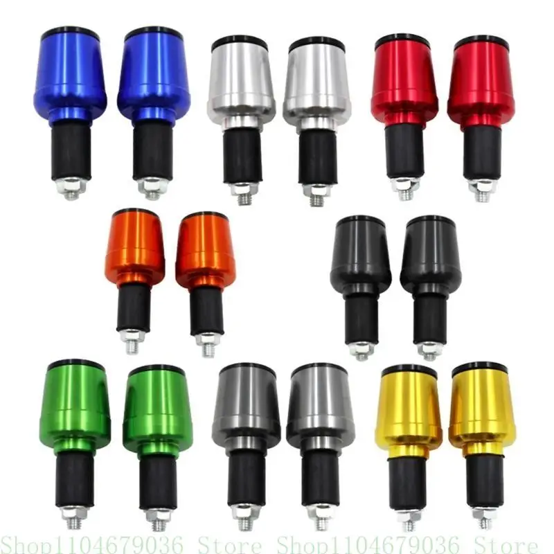 652f 2pcs Bar Universal Ends Motorcycle Motorbike Gardonction Termi les poids 7/8 "22 mm