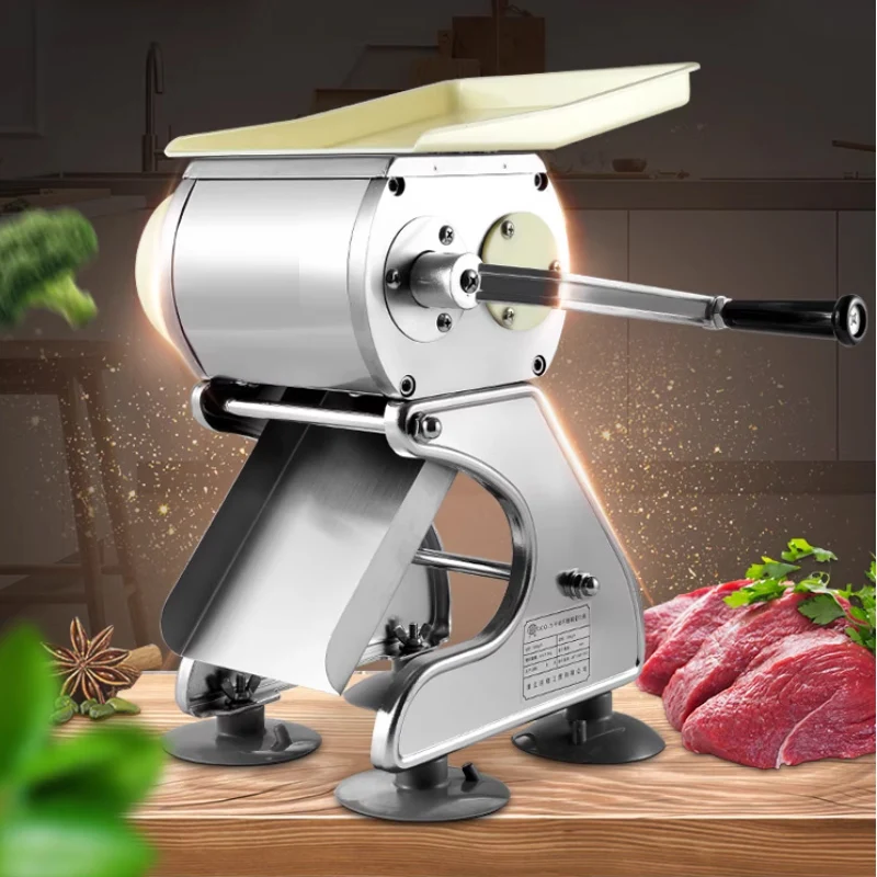 Commercial Portable Small Frozen Meat Slicer Machine Sausage Bacon Cutting Machine Slicing Cutter Machine