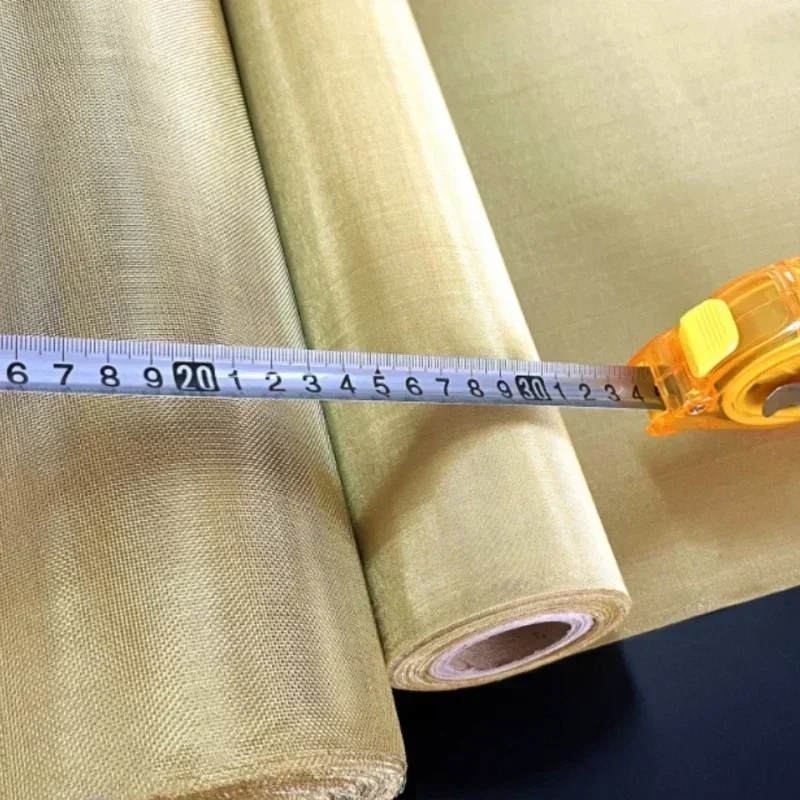 1 sqm Brass Wire Mesh Anti-Static Grounding Paint Filtration Weaving Electromagnetic Signal Shielding Tool Parts for Sale