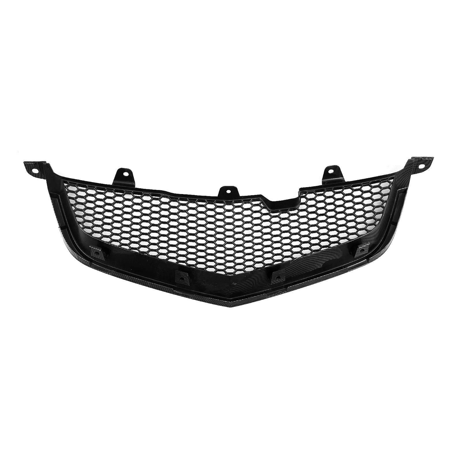 For Honda Accord CL7 Euro R Acura TSX 2003-2005 Front Grille Racing Grill Upper Bumper Hood Mesh Grid