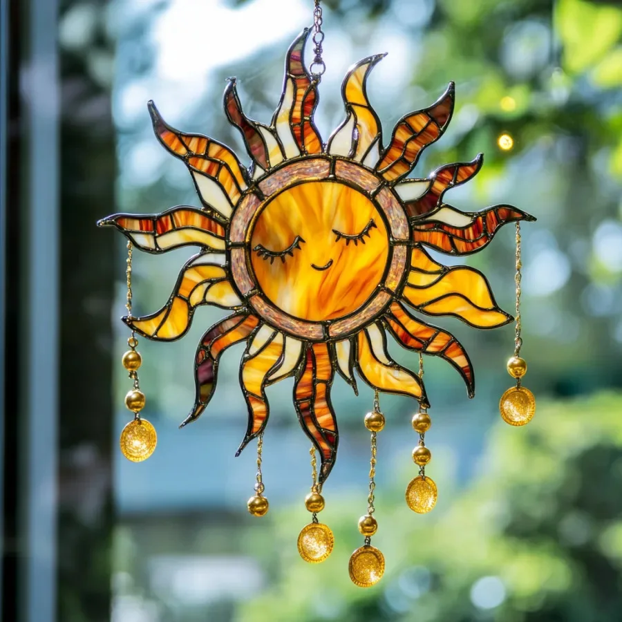 

Modern Fashion Sunflower Plastic Hanging Decor – Yard/Window & Desk Home Decor Gift for Mother’s Day