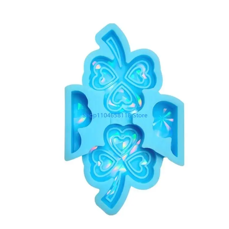 Silicone Epoxy Resin Casting Mold Light and Clover Molds for Straws Decor