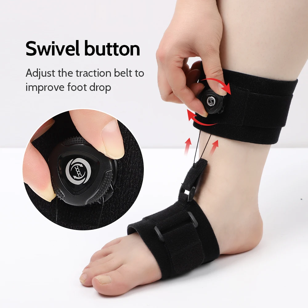 Foot Drop Traction Corrector Orthosis Improving Walking Posture Rotation Adjustment Foot Sagging Foot Corrective Support Brace