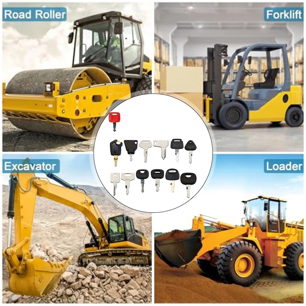 13PCS Construction Machinery I - Heavy Equipment Keys Master Set ulasan dan harga