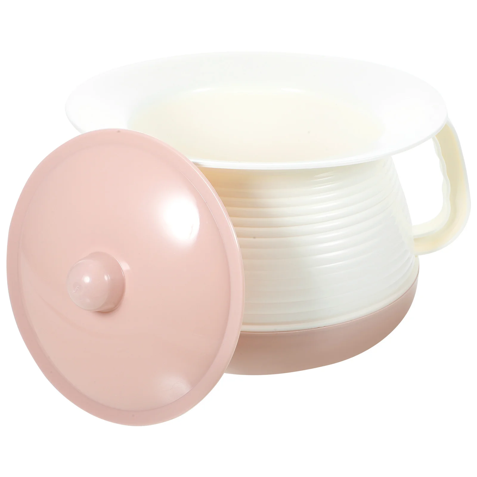 

Portable Bedpan for Adults Elderly Household Night Use Dustproof Chamber Pot with Cover Fashion Urinal Toilet Spittoon