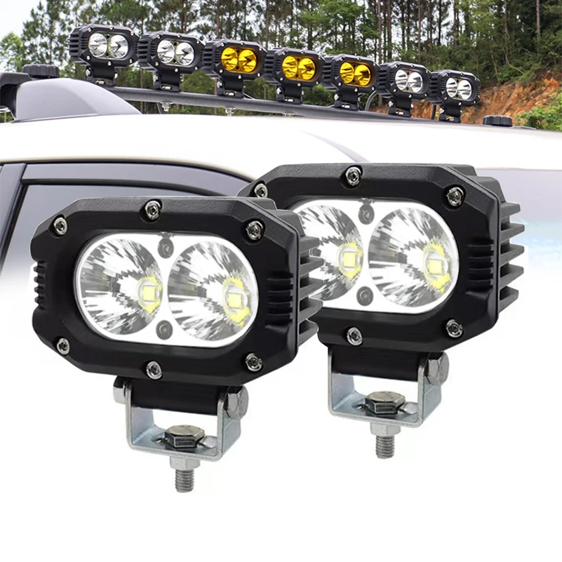 3 Inch Led Light Pods 12V 24V Led Work Light Bar For Car Motorcycle Truck Offroad SUV ATV Boat Lada 4X4 4WD Flood Led Beam.