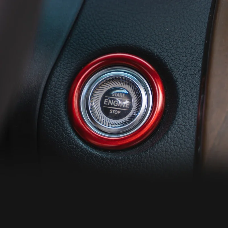 

Car Engine Start Stop Button Frame Circle For Mercedes Benz GLC C E Class W205 W213 X253 Dashboard Central Panel Decoration Trim