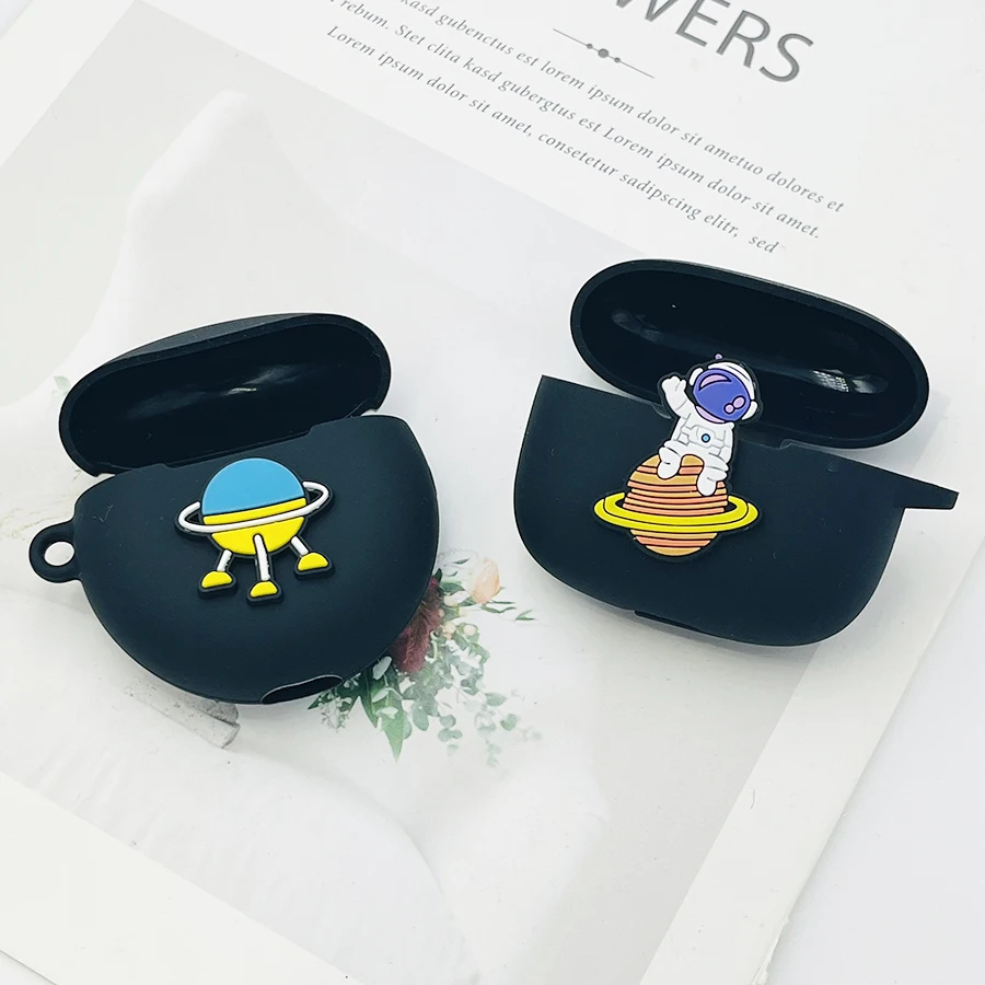 غطاء سماعة أذن كرتوني مضحك لهاتف Amazon Echo Buds 2 /Echo Buds3 صندوق سماعة أذن من السيليكون المقاوم للصدمات