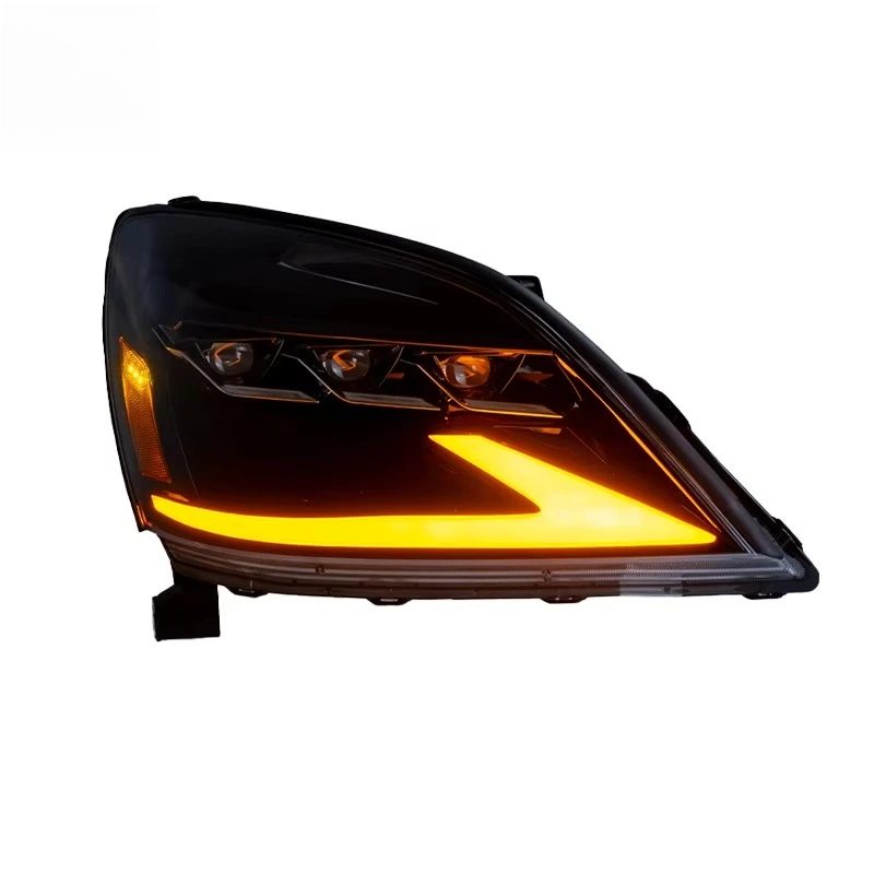 2 Pieces for GX Headlights 2003 2004 2009 Auto Parts GX470 LED Headlight Plug and Play LED Head Lamp Light DRL Assembly