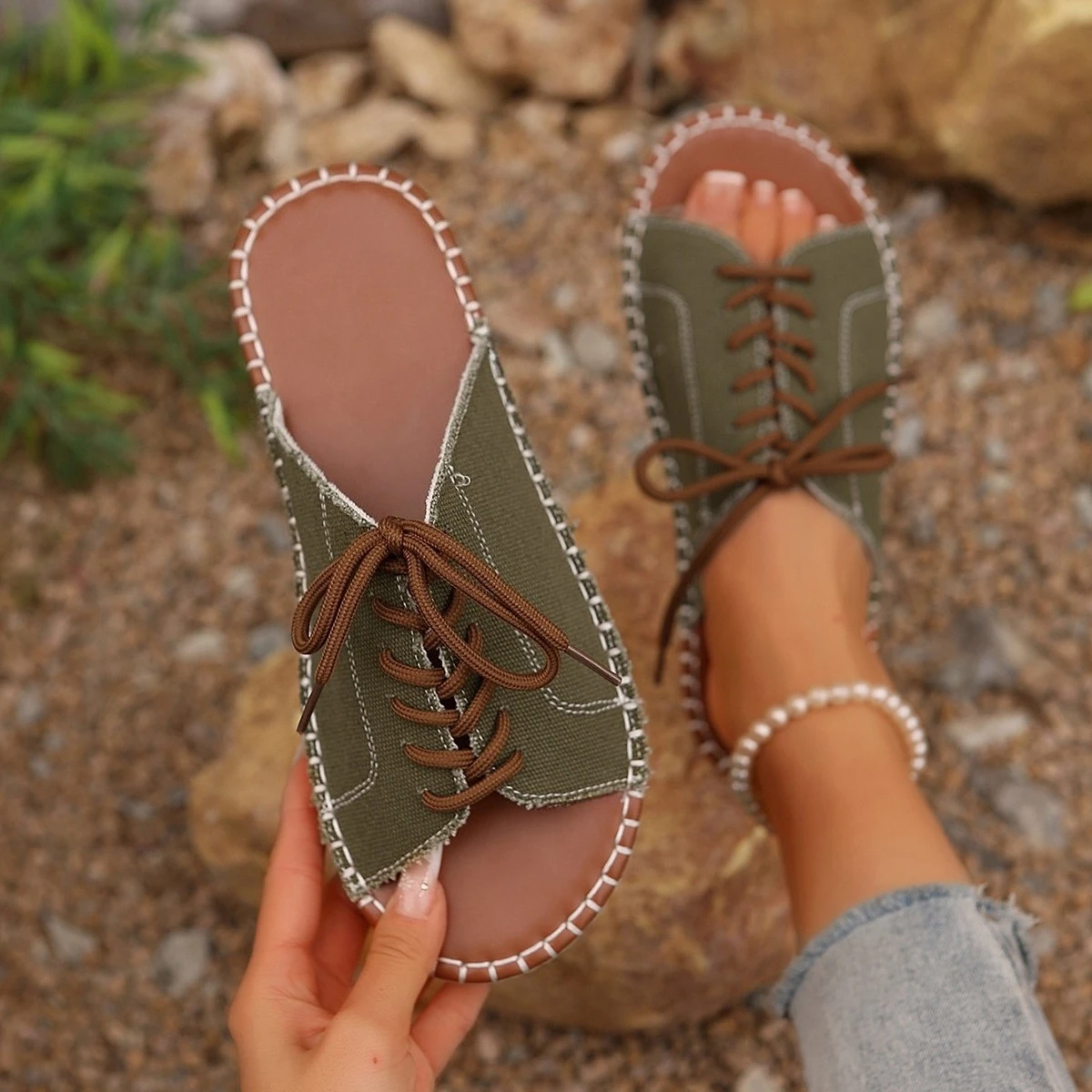

Women Slippers Casual Beach Holiday Slippers Summer Fashion Outdoor Flat Shoes Open Toe Casual Comfortable Sandals for Women