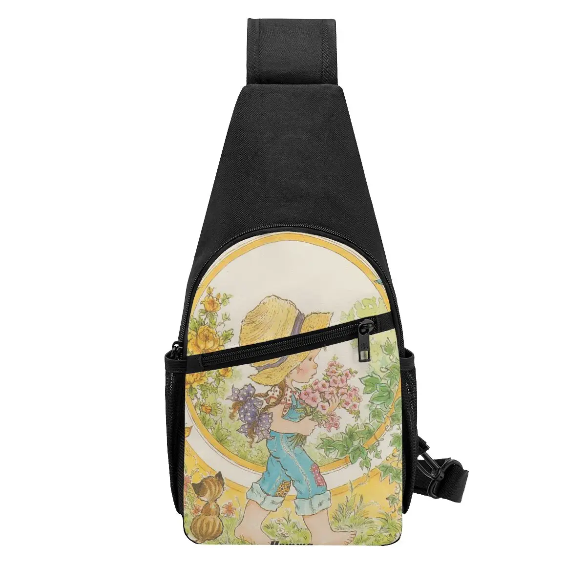 Sarah Kay Girl Chest Bag Men Sling Crossbody Backpack Chest Bag Traveling Hiking Daypack Shoulder Bag