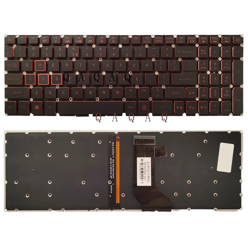 

QA новая клавиатура для ноутбука Acer Nitro 5 VN7-593G VN7-793G VX5-591G VX5-59