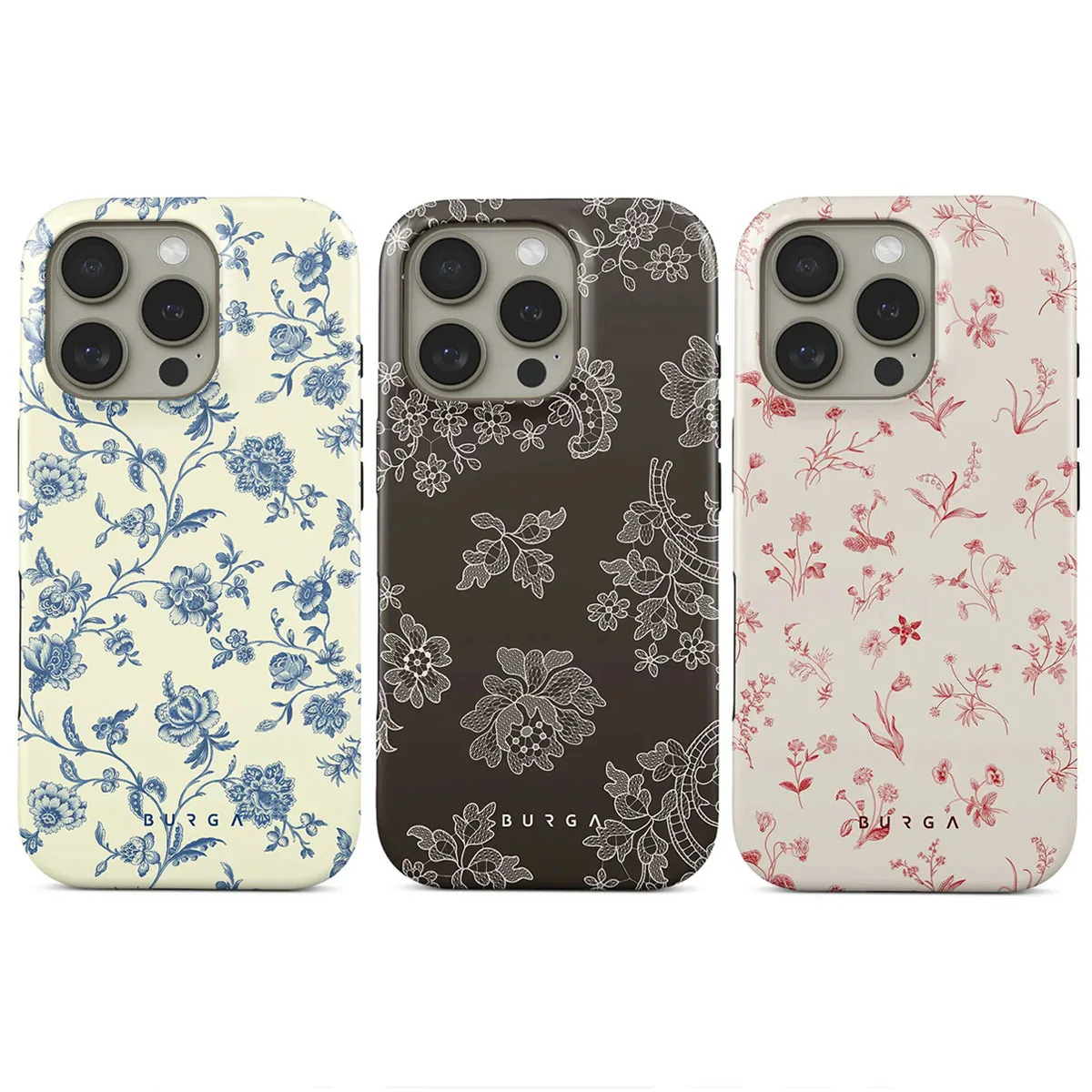 

Blue and White Porcelain Floral New Phone Case for IPhone 16 15 14 13 12 11 Pro Max Plus Luxury Double-layer-BURGAS-Back Cover